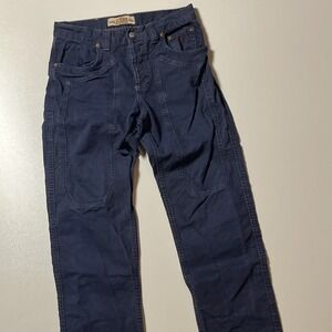Jeckerson Straight Leg Jeans Mens 28x32 Navy Made in Italy Premium Denim Trouser